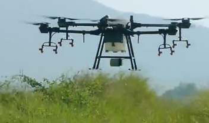 Drone crop protection